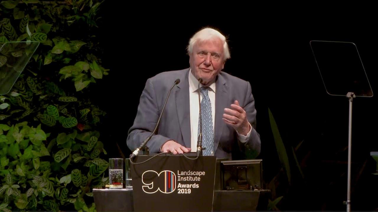 Moment image for  Royal Canadian Geographical Society (RCGS) honored  Sir David Attenborough with the Landscape Institute Medal for Environmental Contributions