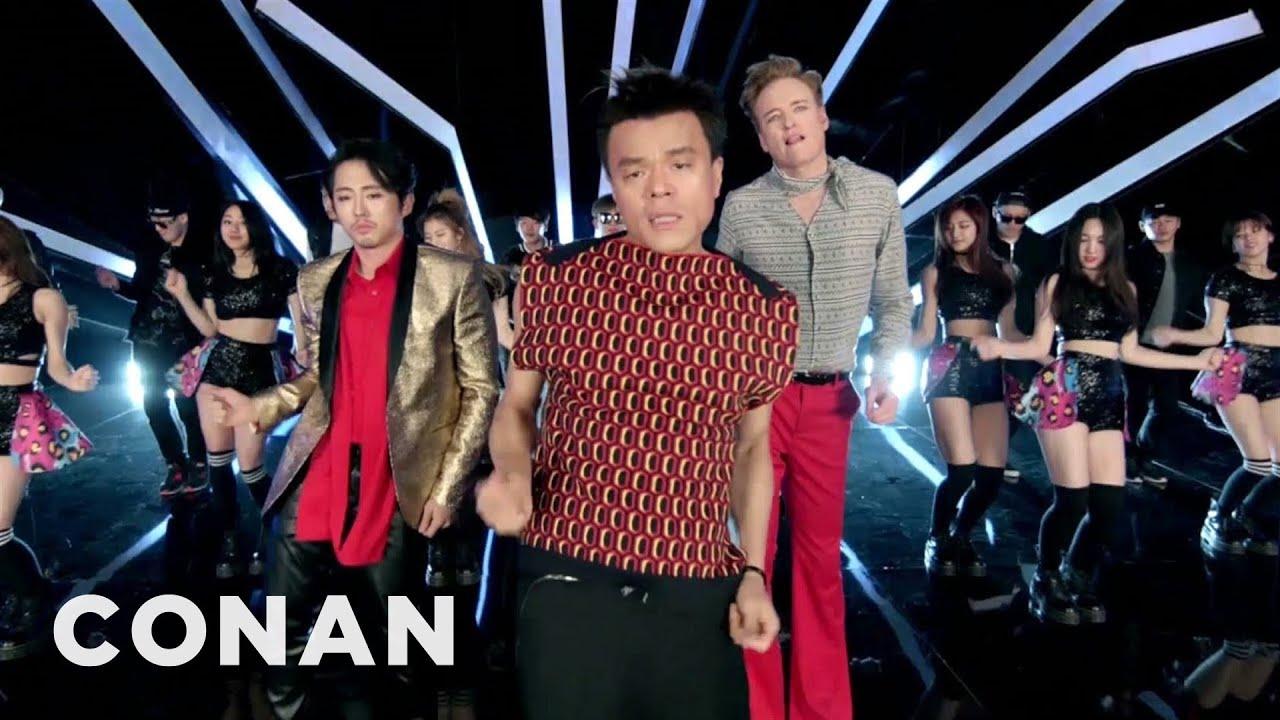 Moment image for Conan O'Brien features in Park Jin-young's music video