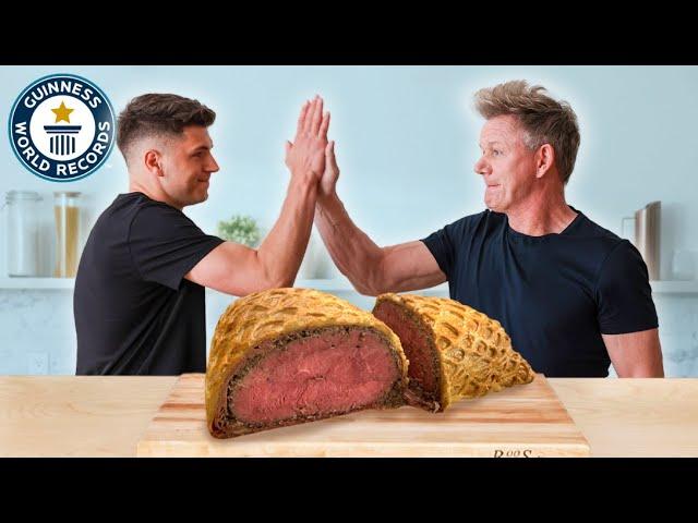 Moment image for Gordon Ramsay sets Guinness World Record for largest Beef Wellington