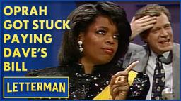 Oprah Winfrey's Guest Appearance on David Letterman's Late Night Show in 1989