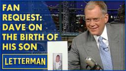 Birth of David Letterman's son Harry Joseph Letterman