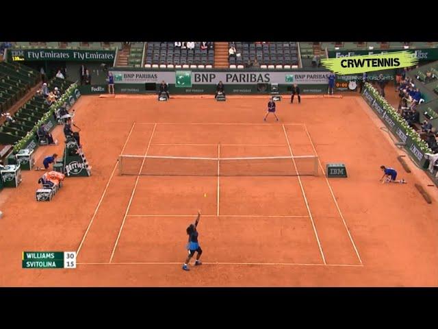 Moment image for Williams eliminated by Svitolina in singles at Olympics