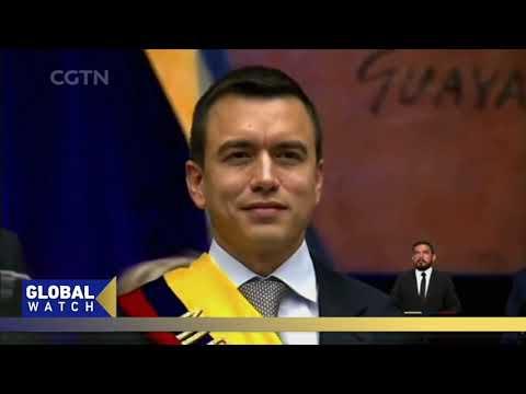 Moment image for Daniel Noboa Sworn In as President