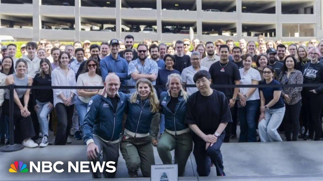 Moment image for First crewed spaceflight to enter a Polar orbit around Earth