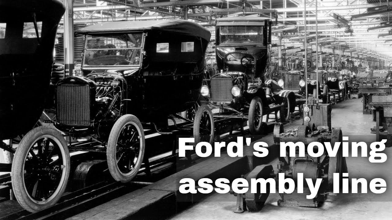 Moment image for First Moving Assembly Line Introduced