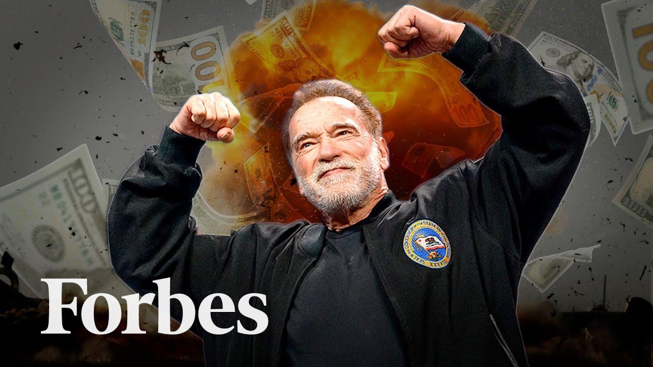 Moment image for Forbes estimated Schwarzenegger as a billionaire