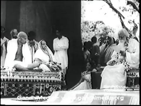 Moment image for Tagore hosts Gandhi and Kasturba
