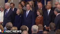 Bush attended Trump's second inauguration