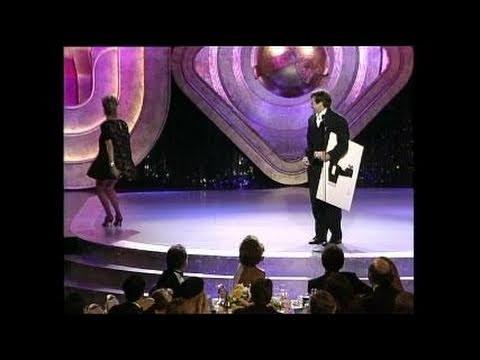 Moment image for Williams wins Special Golden Globe for Aladdin