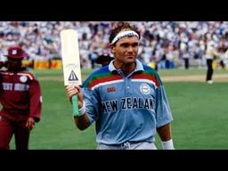 New Zealand’s Martin Crowe scored 456 runs highest in tournament