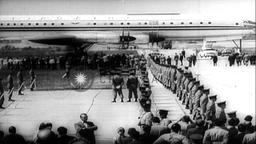 Eisenhower and Khrushchev meet at Camp David