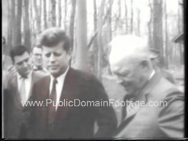 Moment image for JFK meets Eisenhower at Camp David