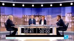 Macron and Le Pen Debate