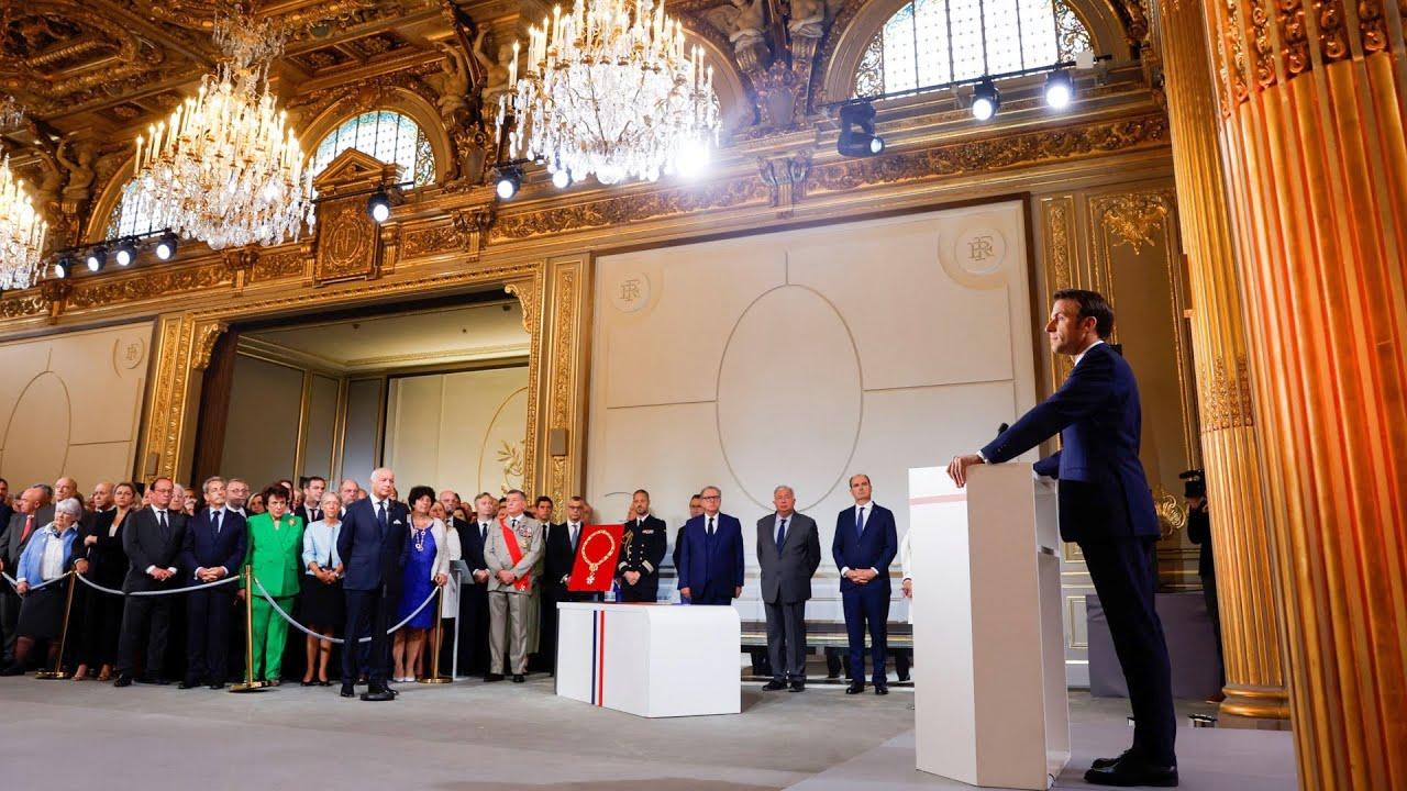 Moment image for Macron's Second Presidential Term Begins