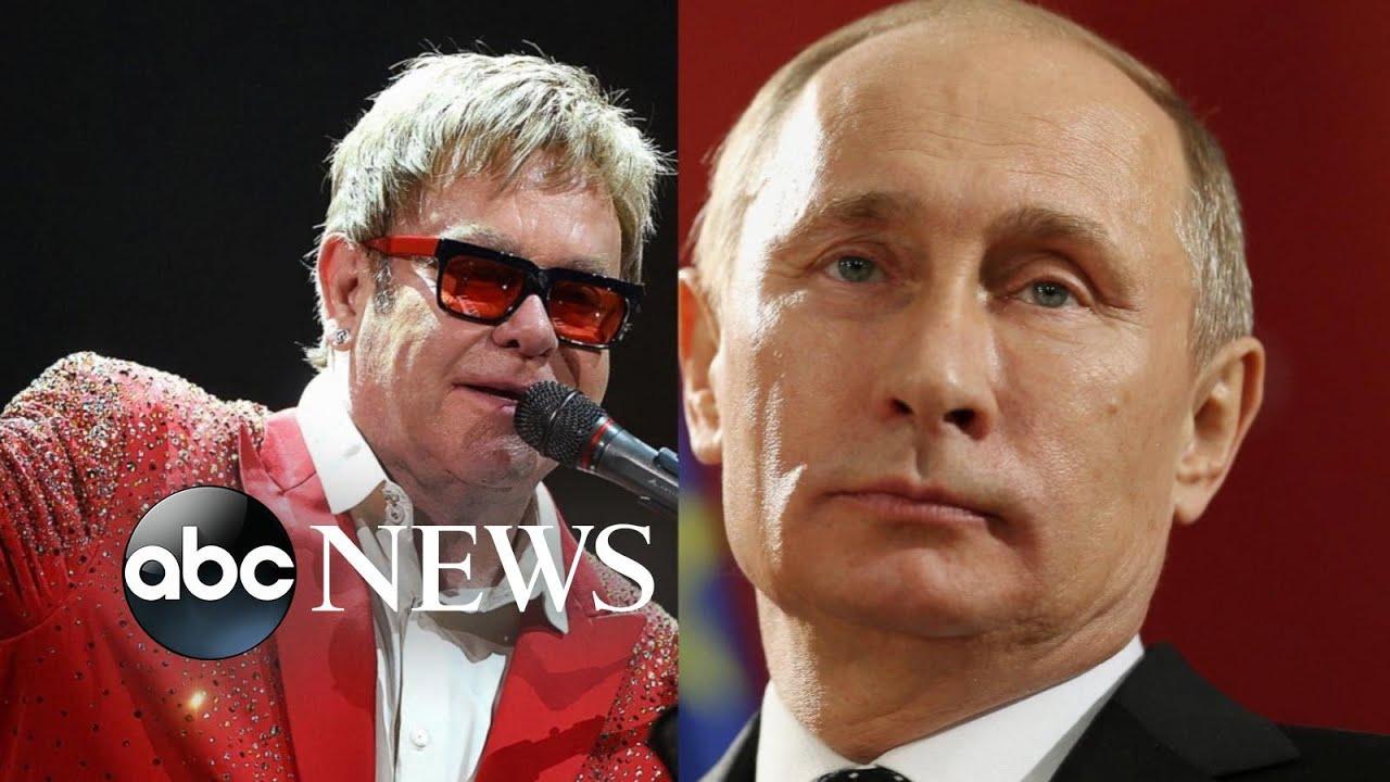 Moment image for Putin invited John to discuss LGBT rights