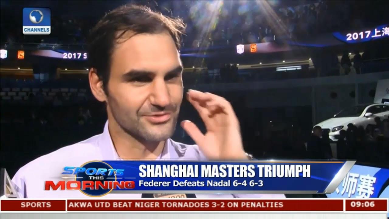 Moment image for Federer Wins Third Masters Title at Shanghai