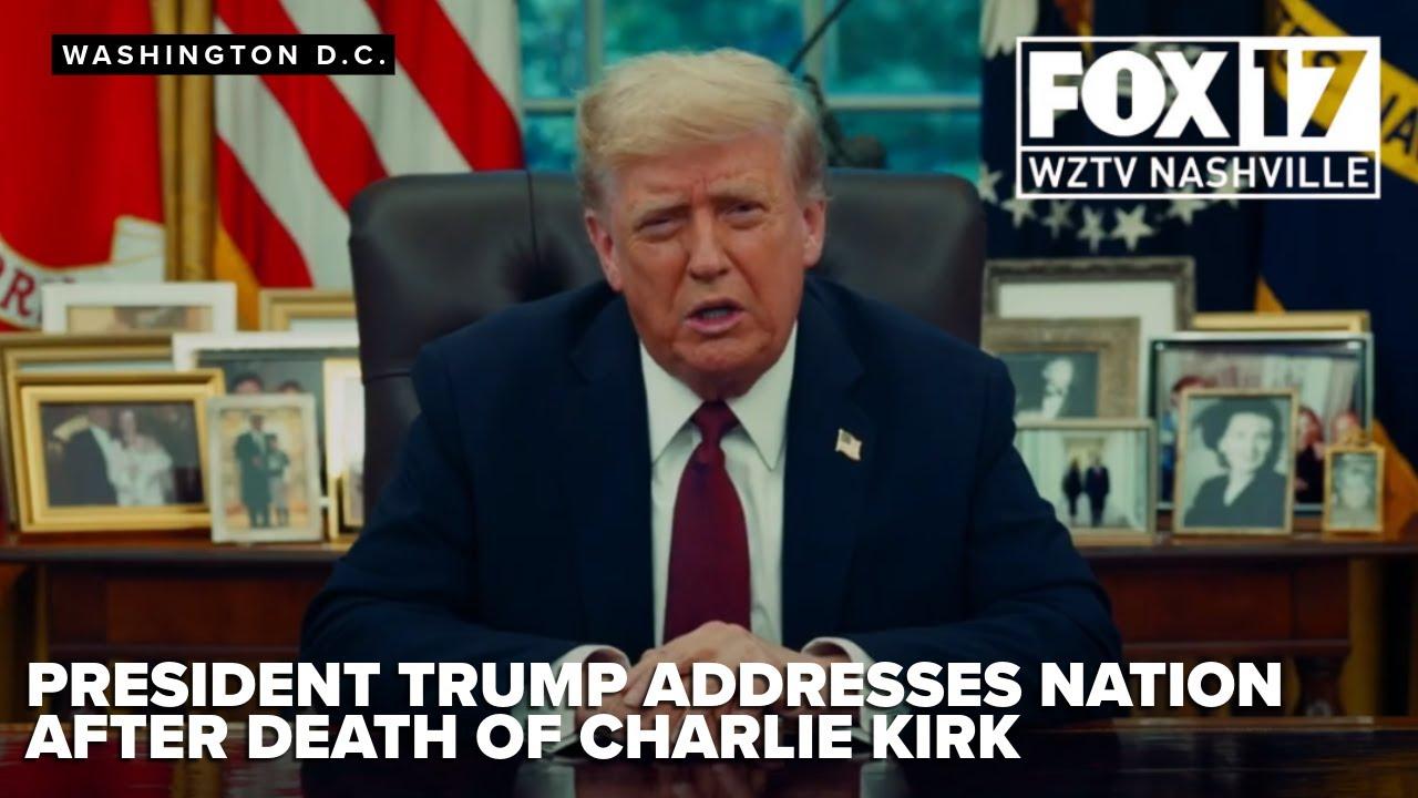 Moment image for President Trump Addresses Nation on Kirk Shooting