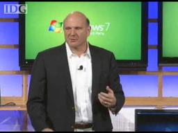 Steve Ballmer hosts CES and announces Windows 7 Beta
