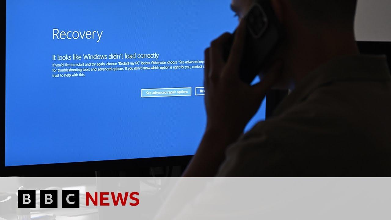 Moment image for Windows computers crash due to faulty CrowdStrike update