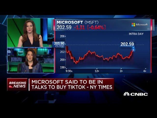 Moment image for Microsoft in talks to acquire TikTok