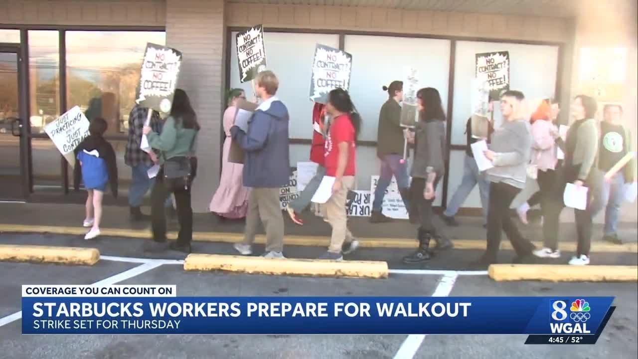 Moment image for Red Cup Riot Strike by Starbucks Employees