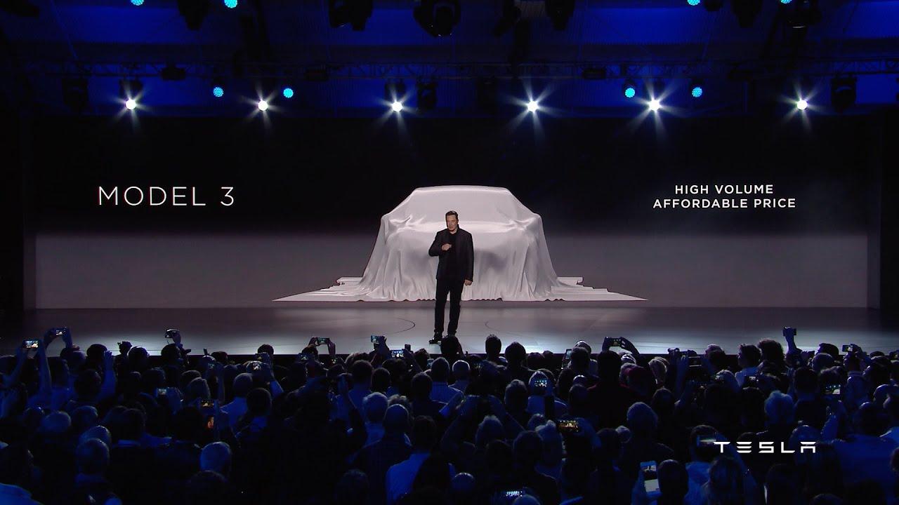Moment image for Tesla unveils the Model 3