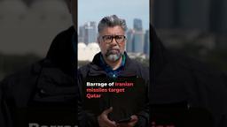 Iran Launches Large Missile Barrage Toward Qatar