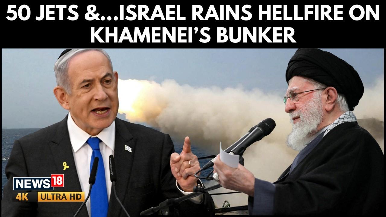 Moment image for Israeli Airstrikes Destroy Underground Bunker Beneath Iran’s Leadership Compound in Tehran
