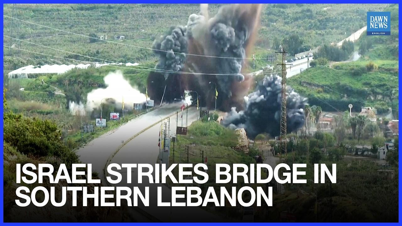 Moment image for Israel Destroys Qasmiyeh Bridge Over Litani River Amid Expanded Campaign Against Hezbollah