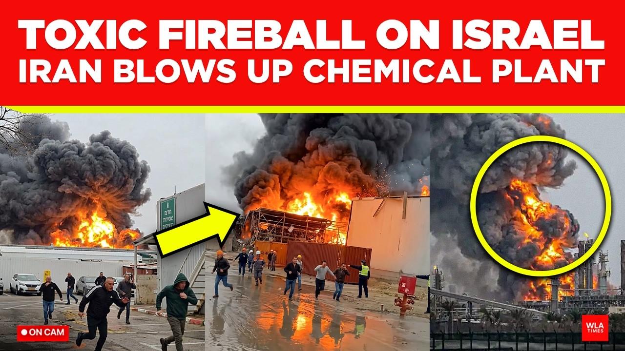 Moment image for Fire and Hazardous Materials Alert at ADAMA Makhteshim Plant After Strike Near Ne'ot Hovav