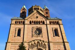 Construction of significant Romanesque Speyer Cathedral begins, pivotal in architectural history.