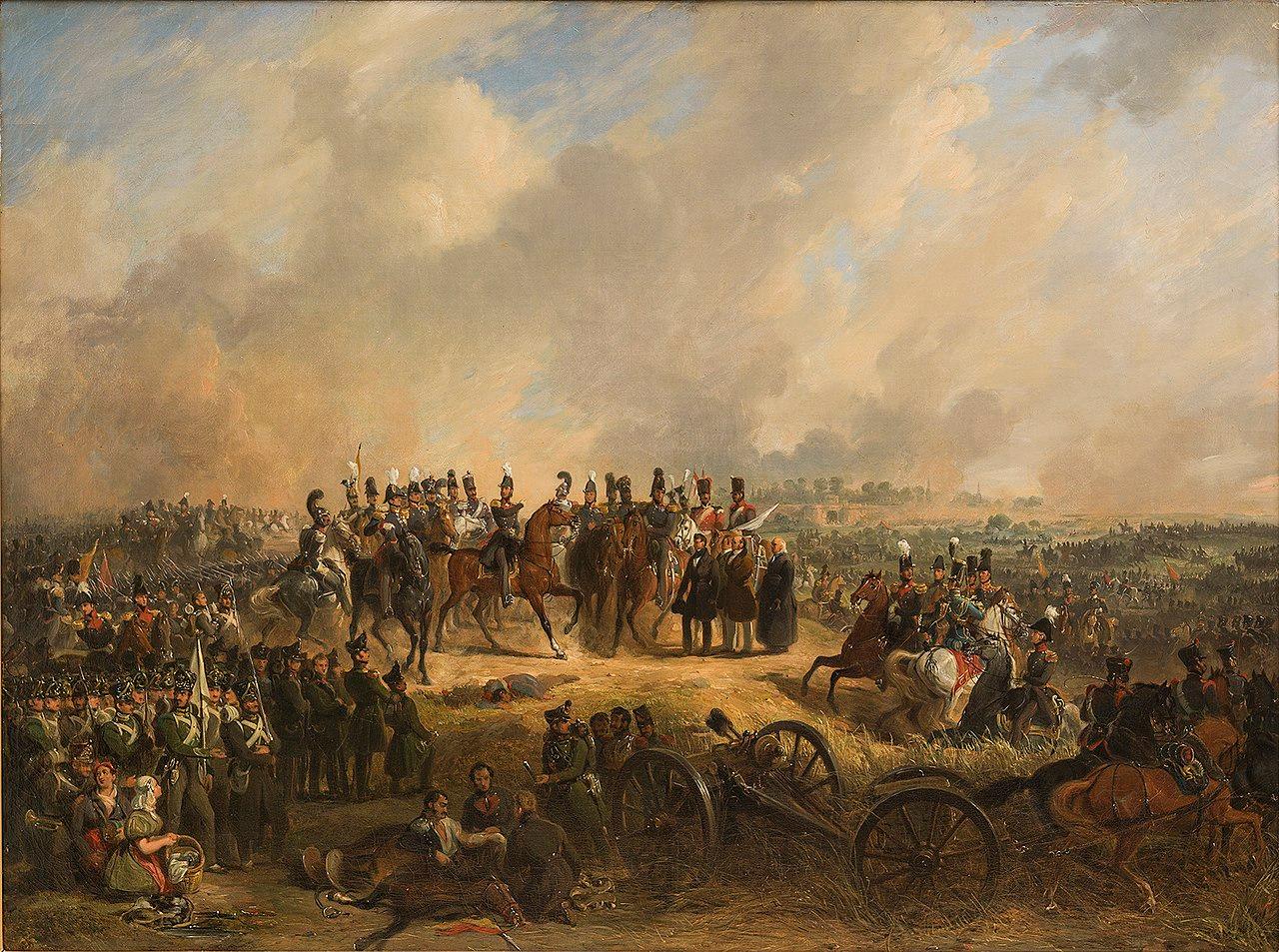 Moment image for Dutch Army success in driving out Belgians at Battle of Hasselt.