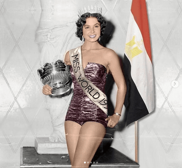Moment image for Historic Victory: Antigone Costanda, Egypt's Miss World Winner, Pioneers Cultural Diversity