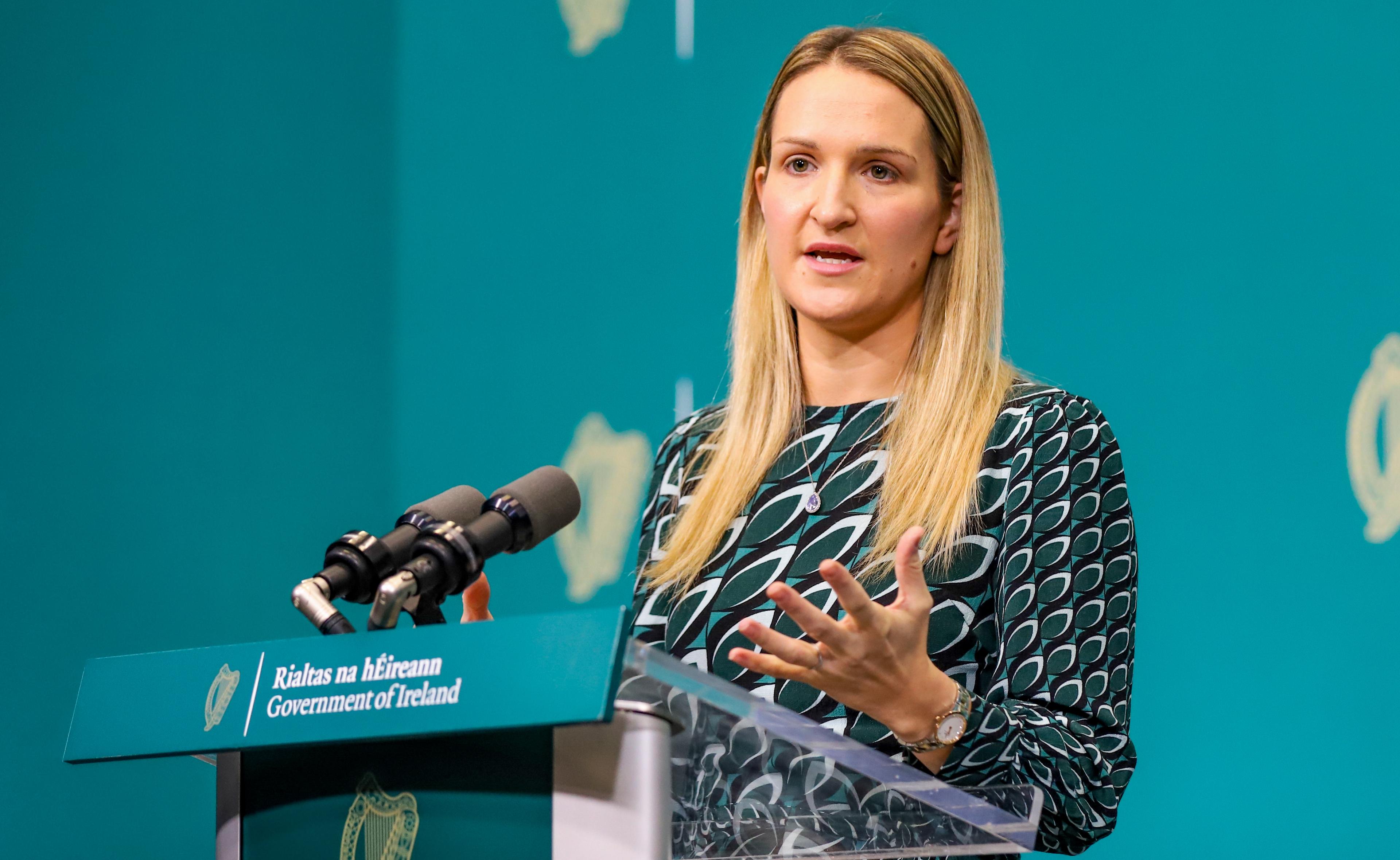 Moment image for Helen McEntee appointed as Ireland's first female Minister for Justice in notable achievement.