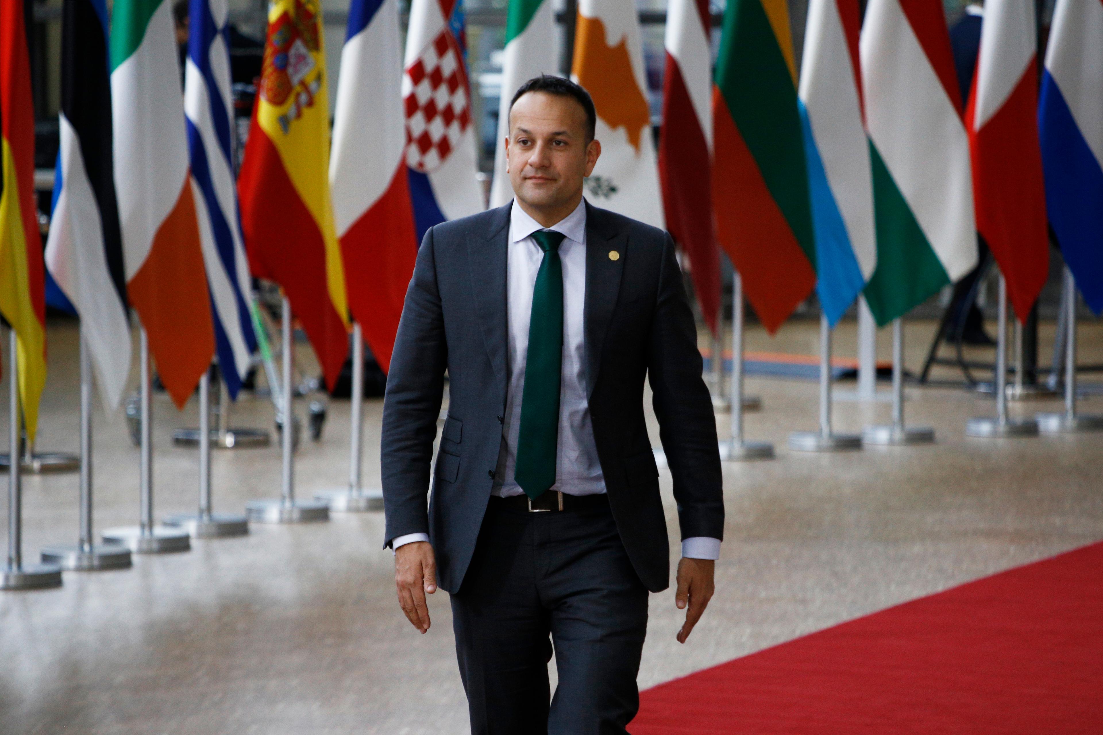 Moment image for Leo Varadkar's historic election as Ireland's first openly gay Prime Minister.