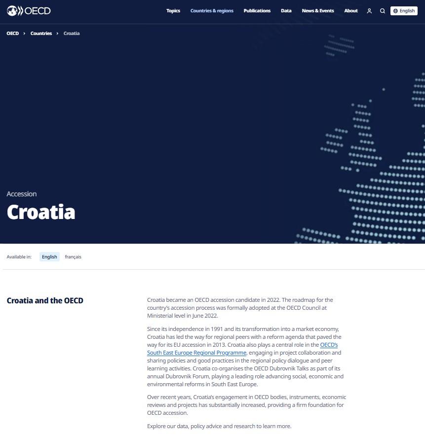 Moment image for OECD Accession Roadmap for Croatia.