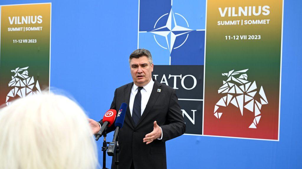 Moment image for President Zoran Milanović attended the NATO summit in Vilnius, Lithuania.
