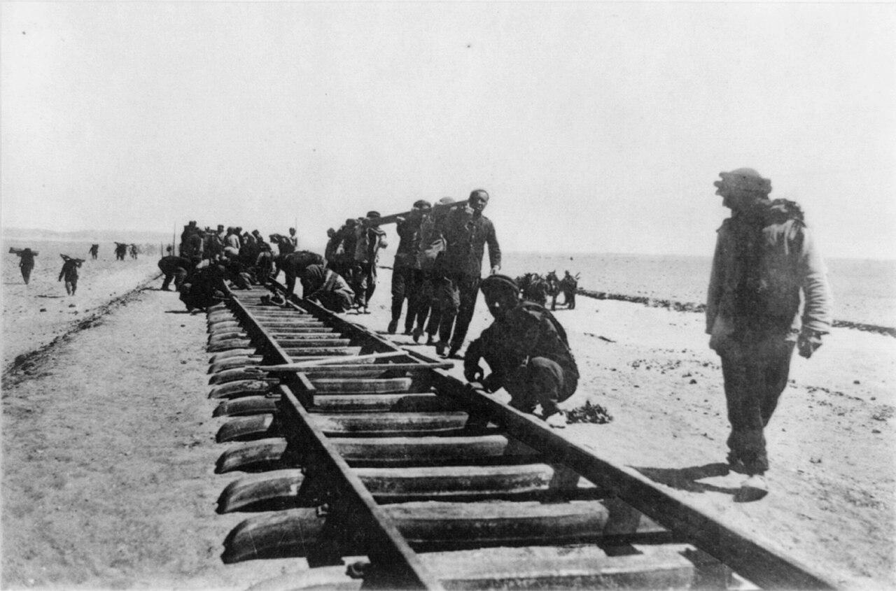 Moment image for Construction of the Hejaz Railway connecting Damascus to Medina