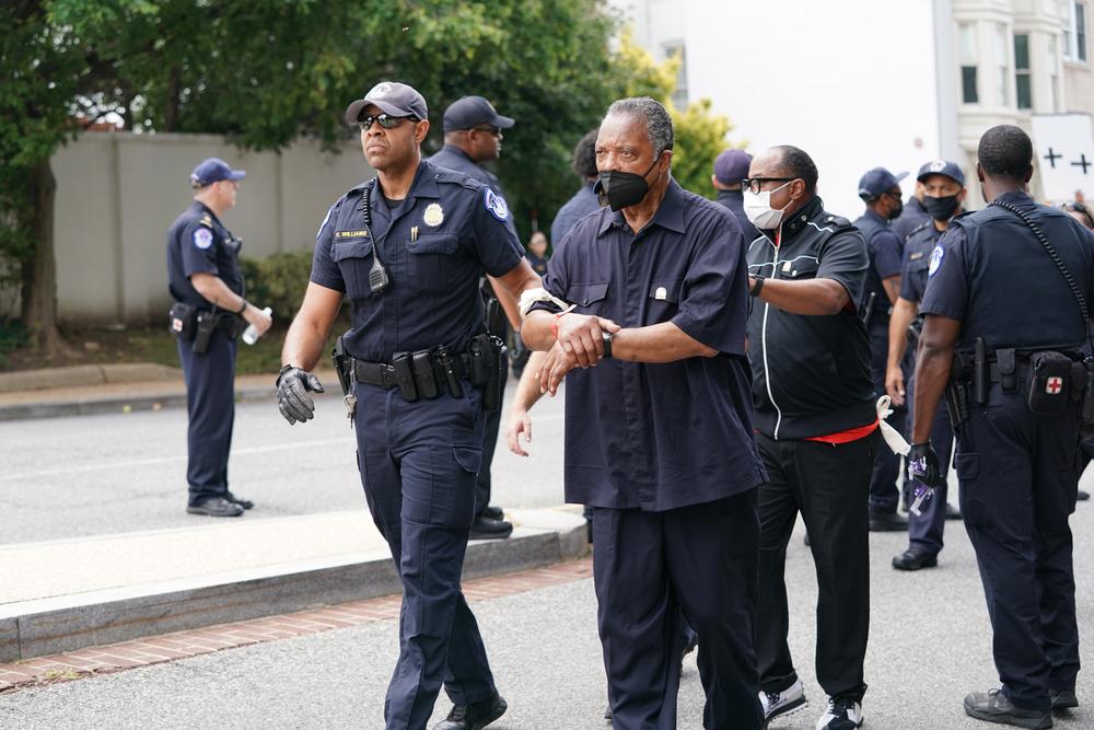 Moment image for Jesse Jackson during the Poor People's campaign march for Voters Rights on Capitol Hill.