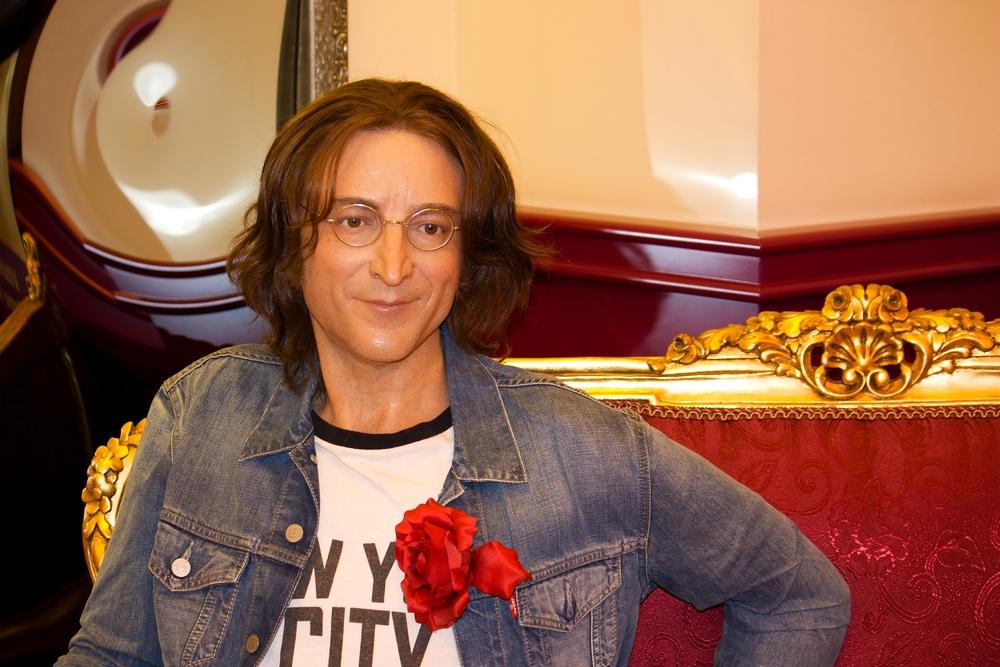 Moment image for The singer John Lennon in Grevin museum of the wax
