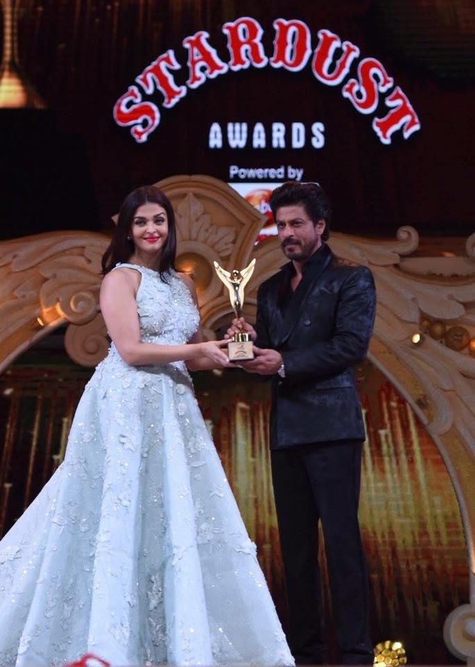 Moment image for Aishwarya Rai wins Stardust Award for her outstanding role in "Sarbjit."