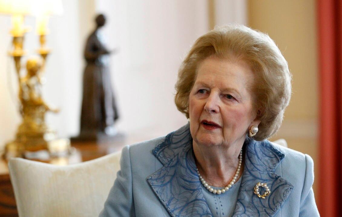 Moment image for Margaret Thatcher died after suffering a stroke