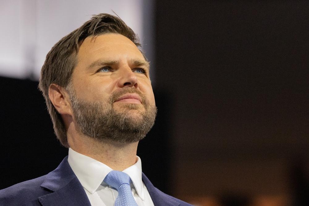 Moment image for Vance officially accepts the nomination as Trump's vice-presidential candidate.