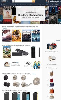 Moment image for Amazon website launched for public sales