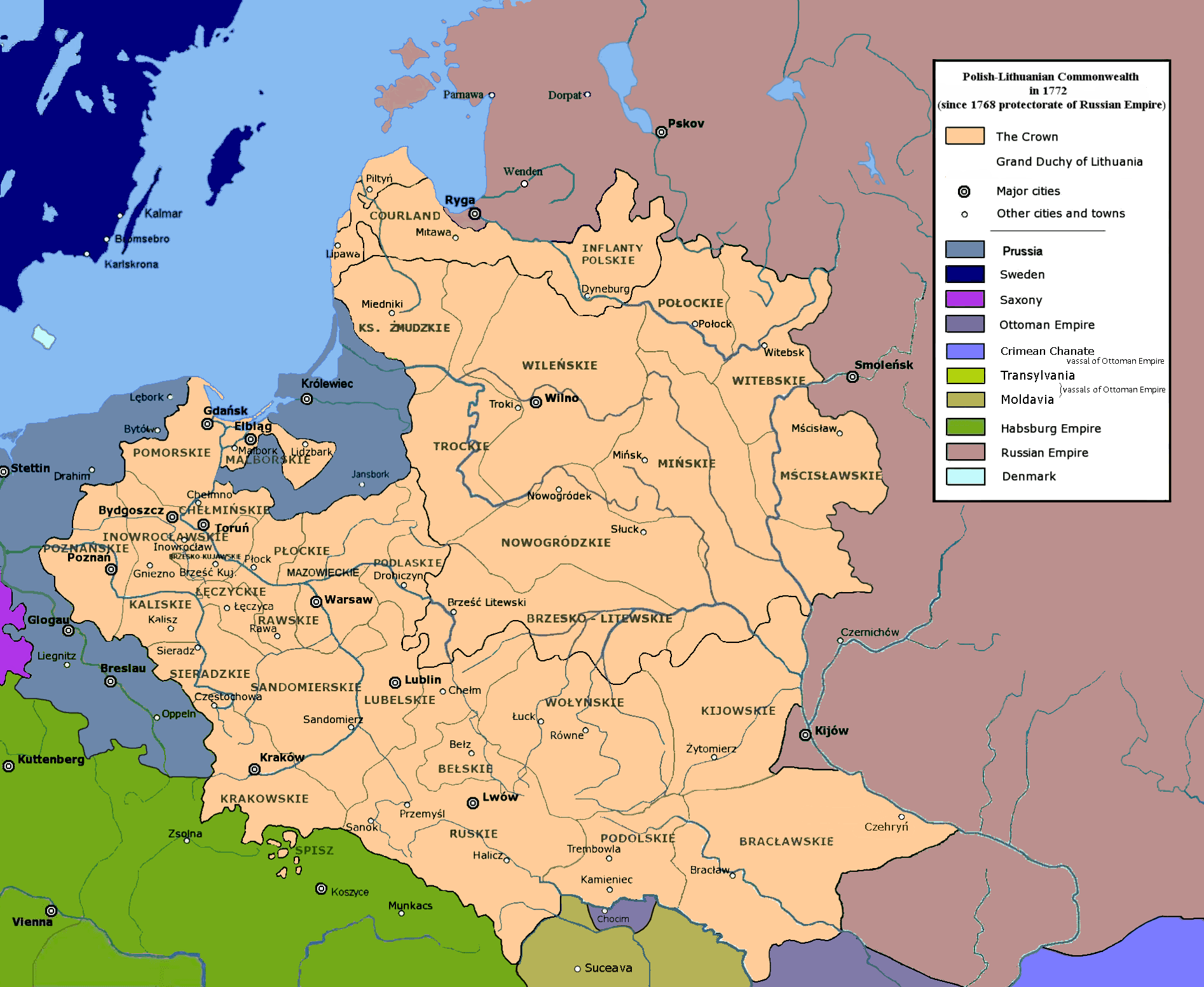 Moment image for Partition of Polish-Lithuanian Commonwealth: Significant territorial changes