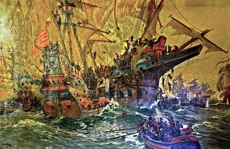 Moment image for First Battle of Öland: Lübeck and Denmark against Sweden led to Swedish defeat.