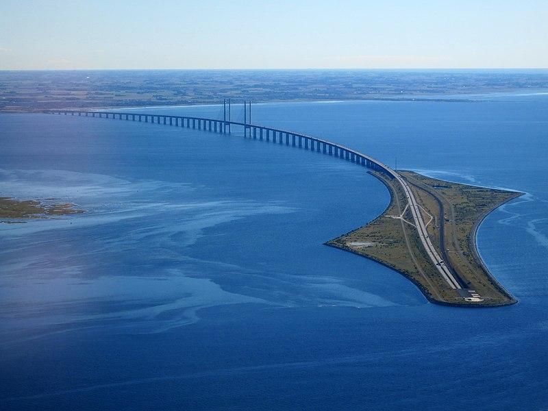 Moment image for The Oresund Bridge, connecting Sweden and Denmark, opens for traffic