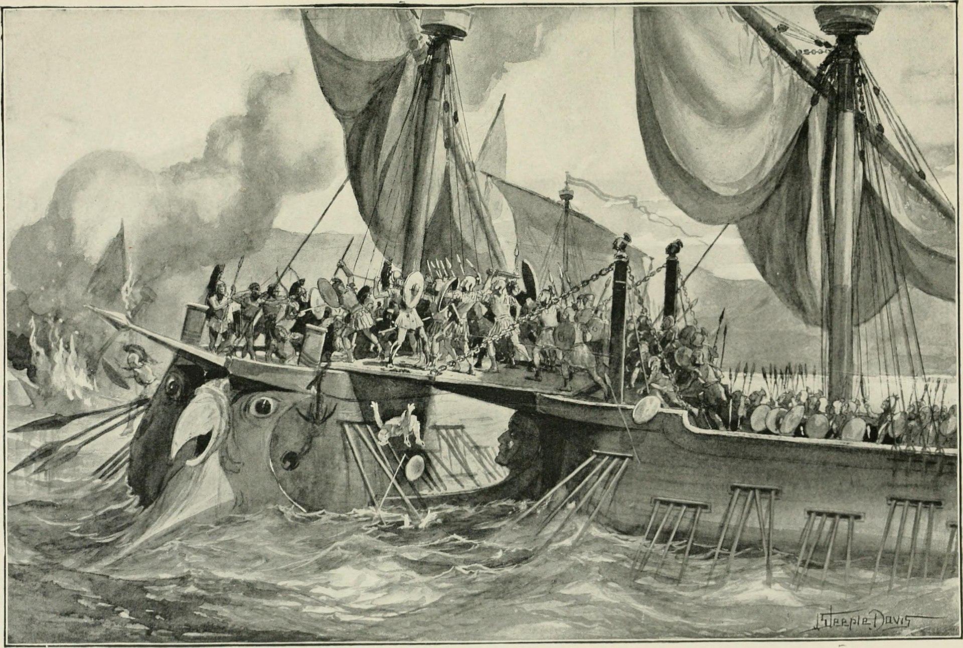 Moment image for Roman Victory at Mylae with 44 Ships Captured