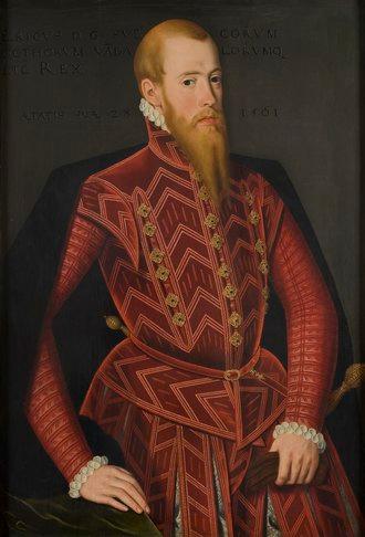 Moment image for King Erik XIV imprisoned for mental illness, dethroned by brother for inadequate governance.