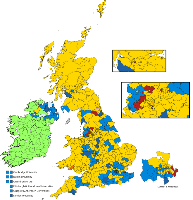 Moment image for 1906 General Election: Liberal Party's landslide victory under Henry Campbell-Bannerman's leadership.